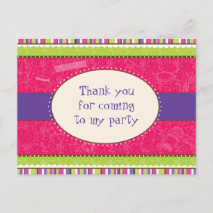 Sassy Girl Thank You Postcard