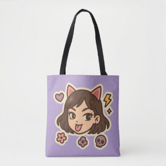 Sassy girl tote bag