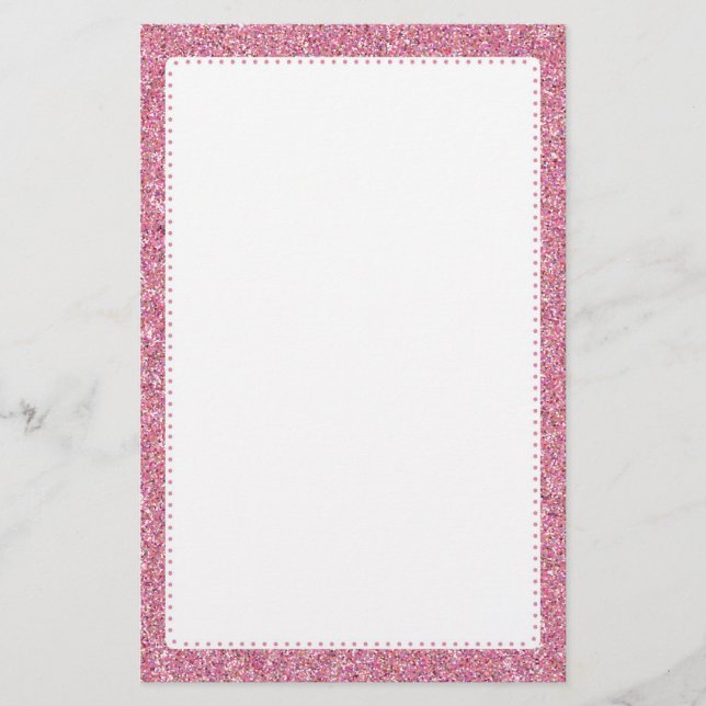 Sassy Glitter Stationery (Front)