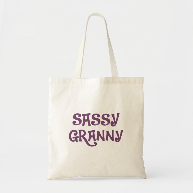 Sassy Granny Grandmother Tote Bag (Front)