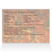 Sassy Hot Orange Chili Peppers Cards (Inside Horizontal (Top))