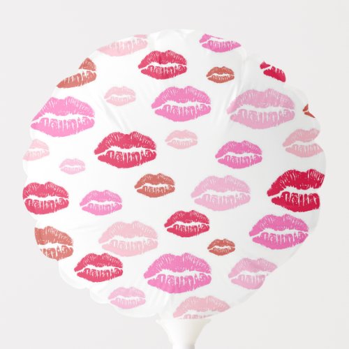 Sassy Hot Pink Lips Bachelorette Party Balloon