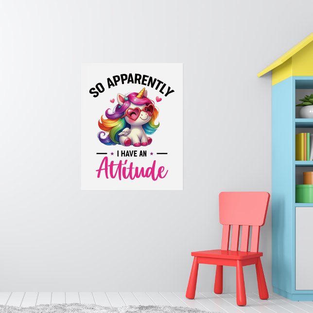 Sassy i have an attitude  poster (Nursery 1)