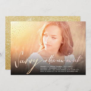 Sassy Is The New Sweet 16th Birthday Party Invite