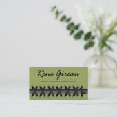 Sassy Lace Up Costume Designer Stylist Wardrobe Business Card (Standing Front)
