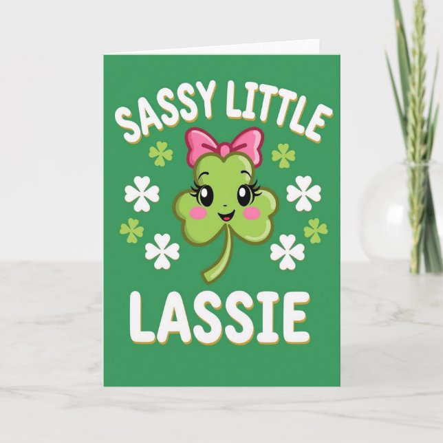 Sassy Little Lassie Card (Front)