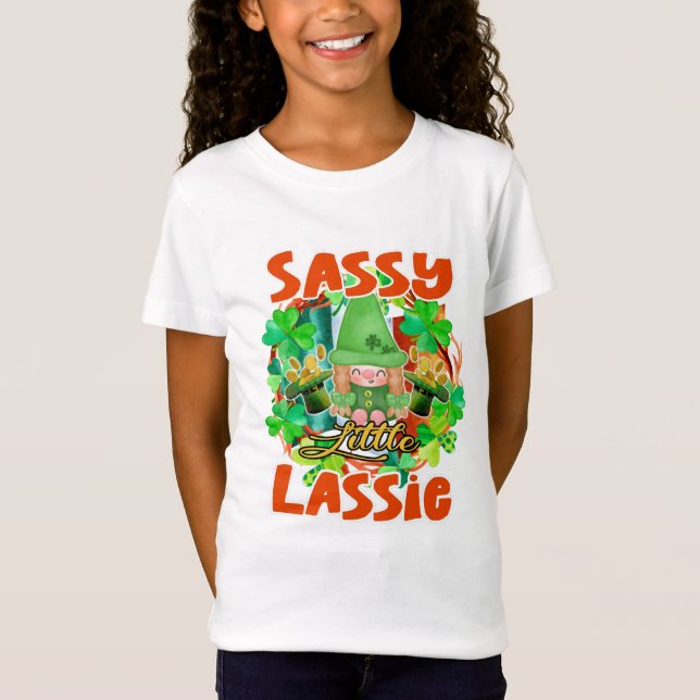 Sassy Little Lassie Kid's T-Shirt (Front)