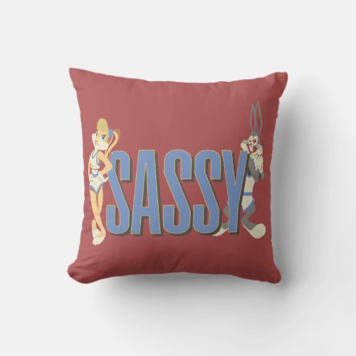 Sassy Lola Bunny  BUGS BUNNY Throw Pillow