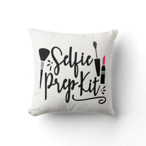 Sassy Make Up Cosmetologist Selfie Princess Throw Pillow