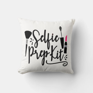 Sassy Make Up Cosmetologist Selfie Princess Throw Pillow