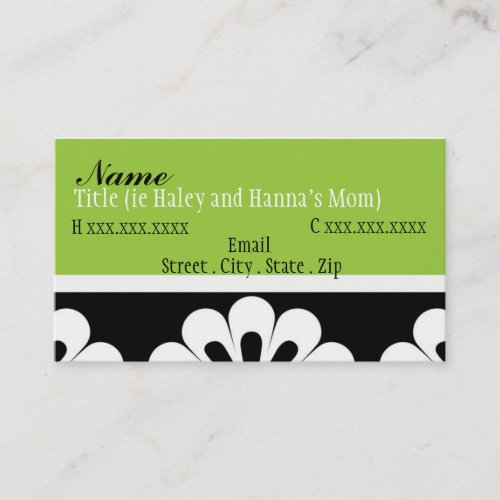 Sassy Mom Mommy Card Business Card Templates