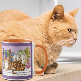 Sassy Orange Tabby Kitchen Counter Top Cat Funny Mug