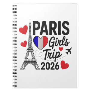 Sassy Paris Girls Trip 2026 Vacation Kids Reunion Notebook