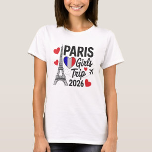 Sassy Paris Girls Trip 2026 Vacation Kids Reunion  T-Shirt