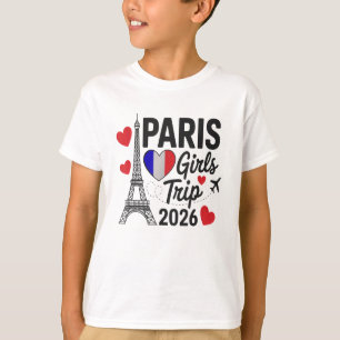 Sassy Paris Girls Trip 2026 Vacation Kids Reunion T-Shirt