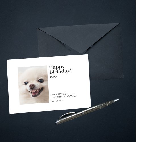 Sassy Paws The Sarcastic Pomeranian Birthday Card