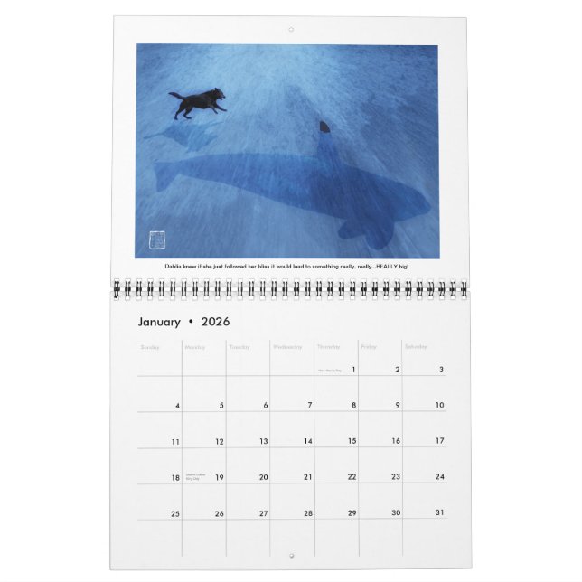 Sassy, Philosophical, Surreal Calendar (Jan 2026)