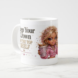 Sassy Pink 16th Birthday Queen Crown Coffee Mug
