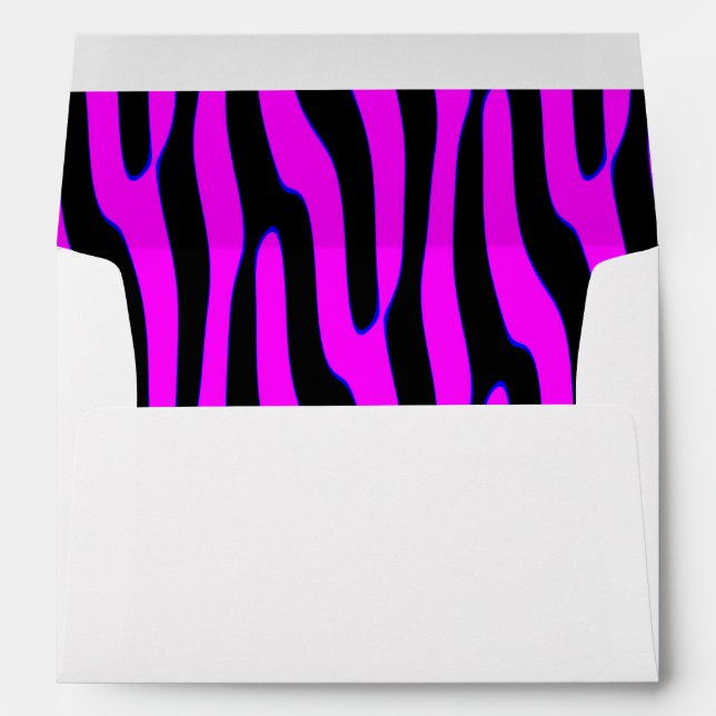 Sassy Pink Wild Animal Print Envelope (Back (Bottom))