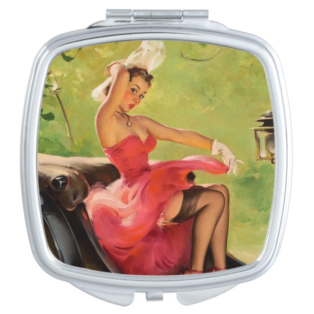 Sassy Pinup Compact Mirror (Front)