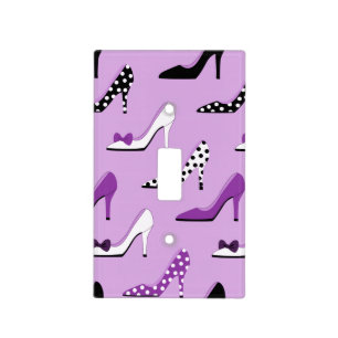 Sassy Purple Heels Light Switch Cover