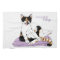 Sassy Purple Whimsical Calico Cat Classy 