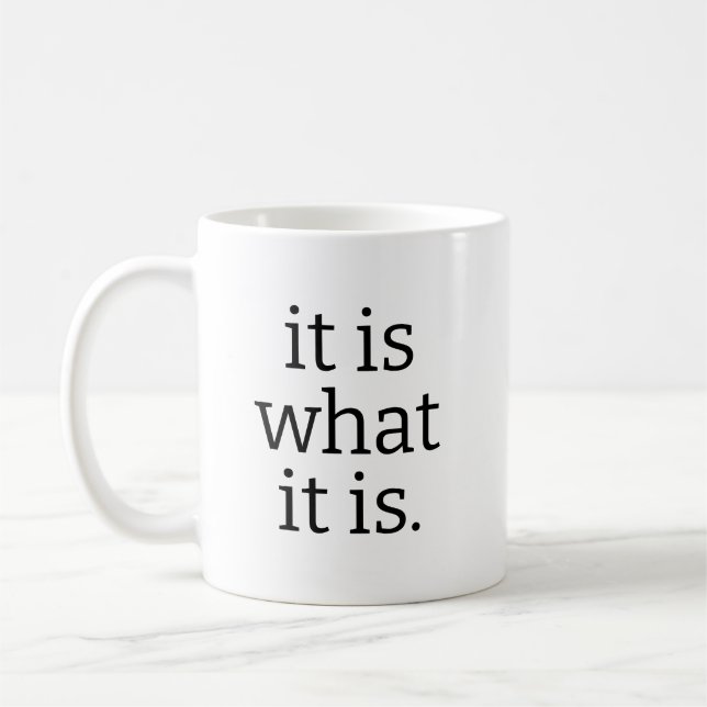 Sassy Quote Black Mug, White Ceramic Funny Coffee  Mug (Left)