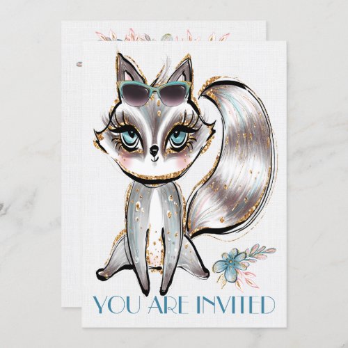 Sassy Raccoon All Occasion Invitation