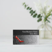 Sassy Red Shoe Business Card (Standing Front)