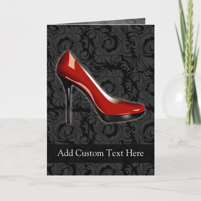 Sassy Red Shoe Card (Front)