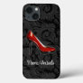 Sassy Red Shoe Cute Women's Fashion iPhone 13 Case