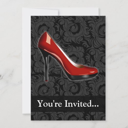 Sassy Red Shoe Invitation