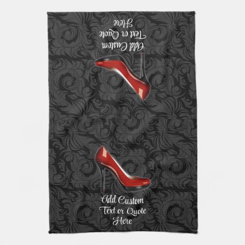 Sassy Red Shoe Towel