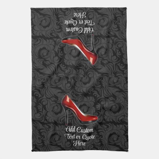 Sassy Red Shoe Towel (Vertical)