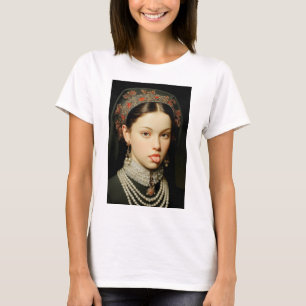 Sassy Renaissance Noblewoman Sticking Out Tongue A T-Shirt
