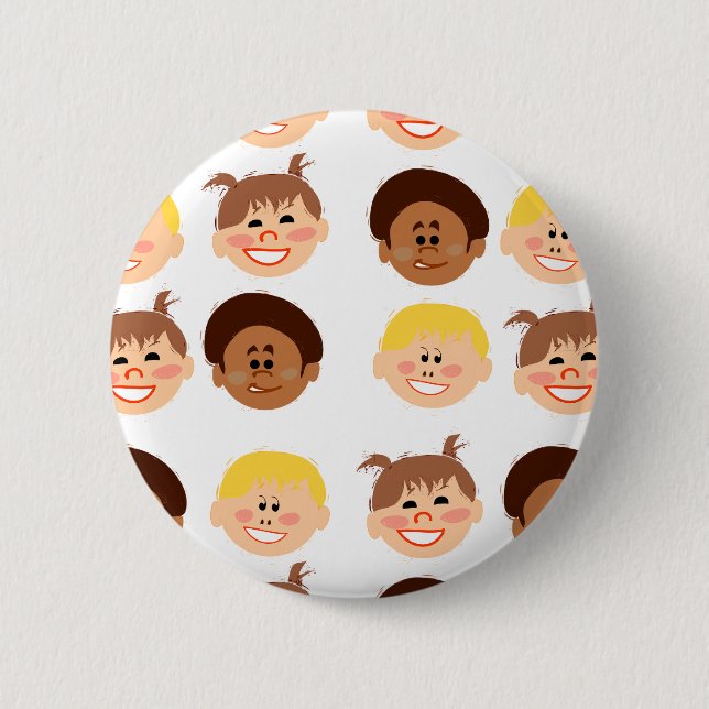 Sassy Retro Kiddos Pinback Button (Front)