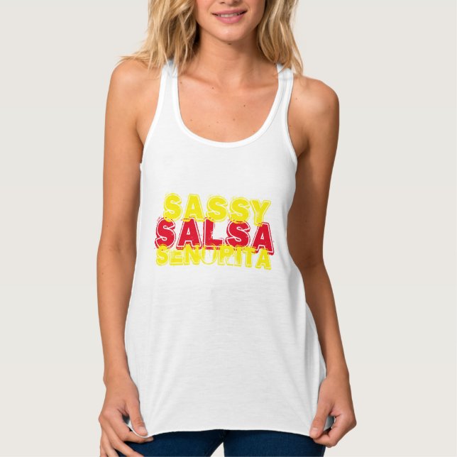 Sassy Salsa Senorita Tank Top (Front)