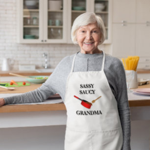 Sassy Saucy Chef Personalized Sauce Pan Apron