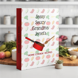 Sassy Saucy Title Personalized Recipe Mini Binder