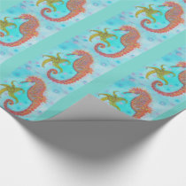 Sassy Sea Horse Wrapping Paper