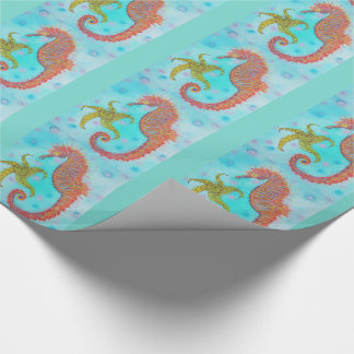 Sassy Sea Horse Wrapping Paper