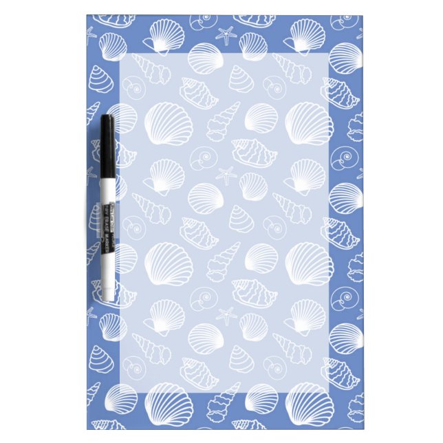 Sassy Seashell Pattern Dry Erase Board (Front)