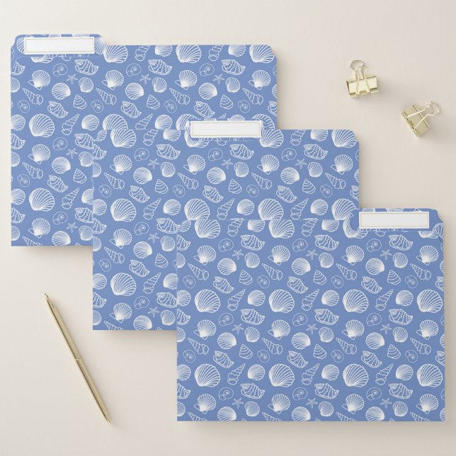 Sassy Seashell Pattern File Folder (Set)