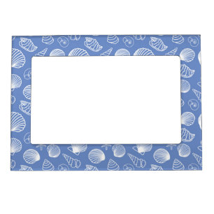 Sassy Seashell Pattern Magnetic Photo Frame
