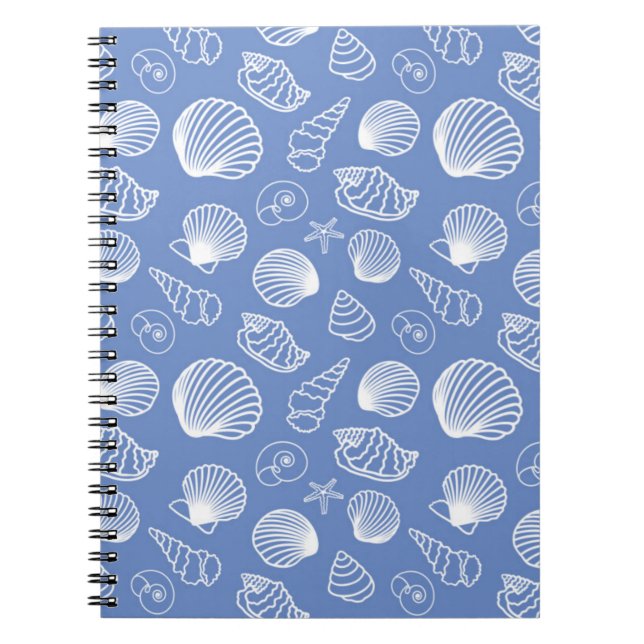 Sassy Seashell Pattern Notebook (Front)