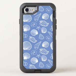 Sassy Seashell Pattern OtterBox Defender iPhone SE/8/7 Case