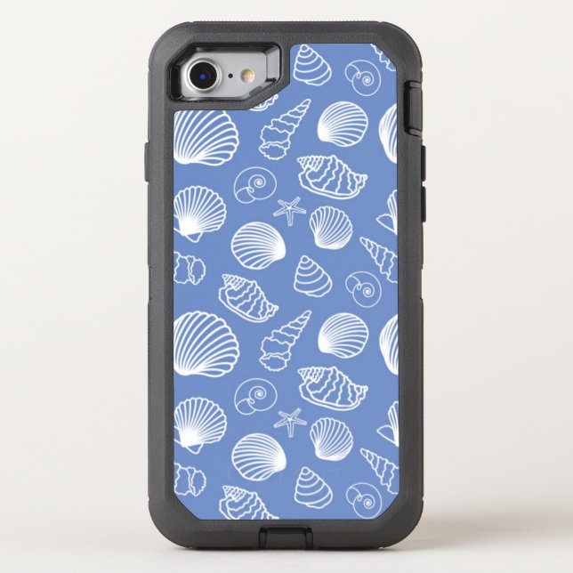 Sassy Seashell Pattern Otterbox iPhone Case (Back)