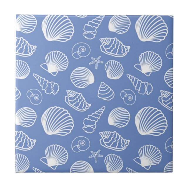 Sassy Seashell Pattern Tile (Front)