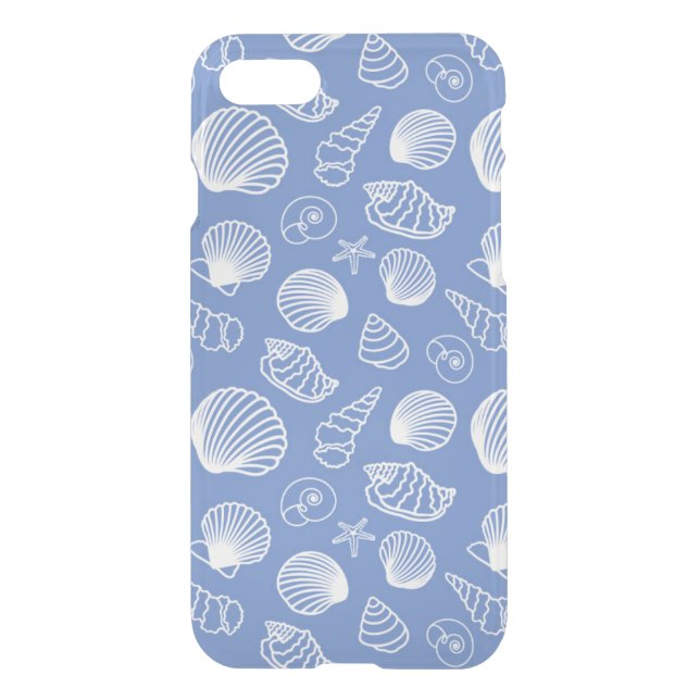 Sassy Seashell Pattern Uncommon iPhone Case (Back)