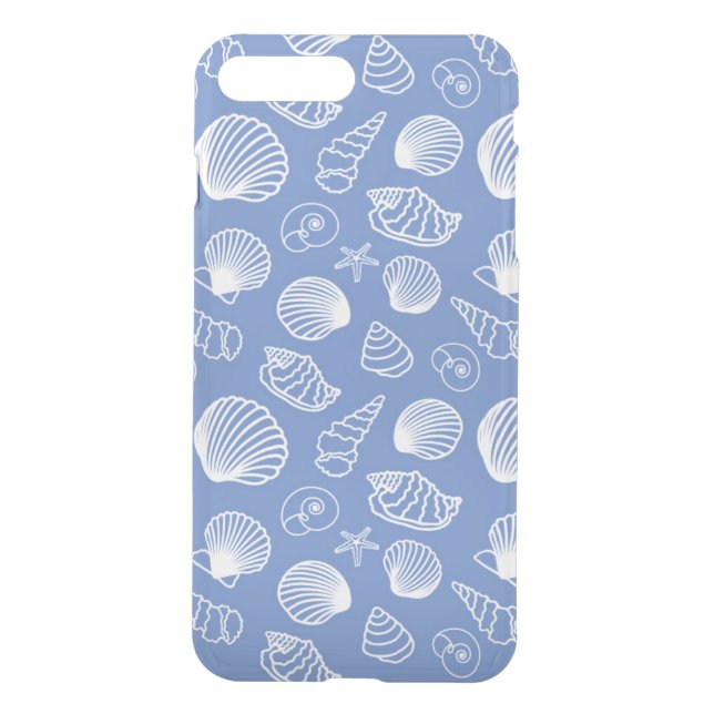 Sassy Seashell Pattern Uncommon iPhone Case (Back)